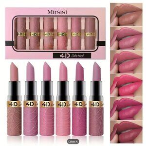 NWOT 6pcs Matte Lipstick Set - Vibrant, Long-Lasting, Waterproof